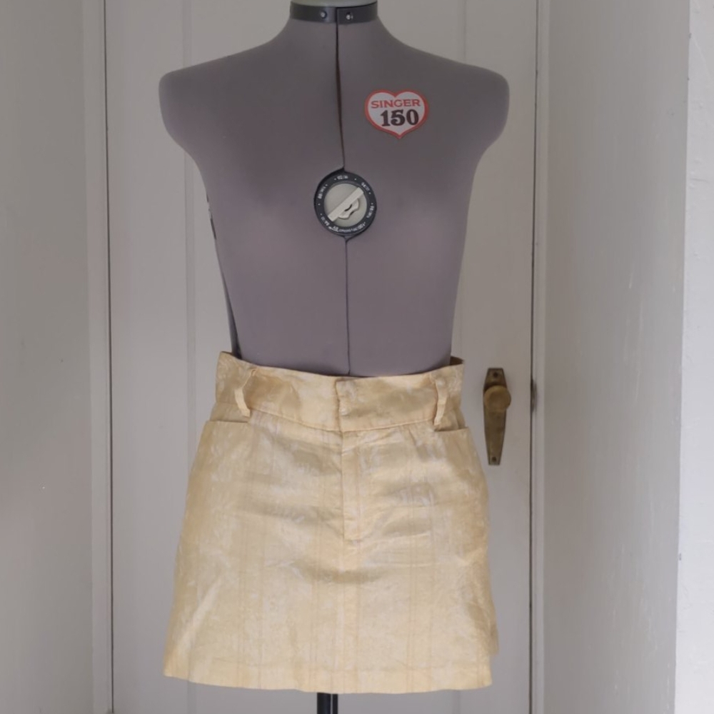 Gold miniskirt